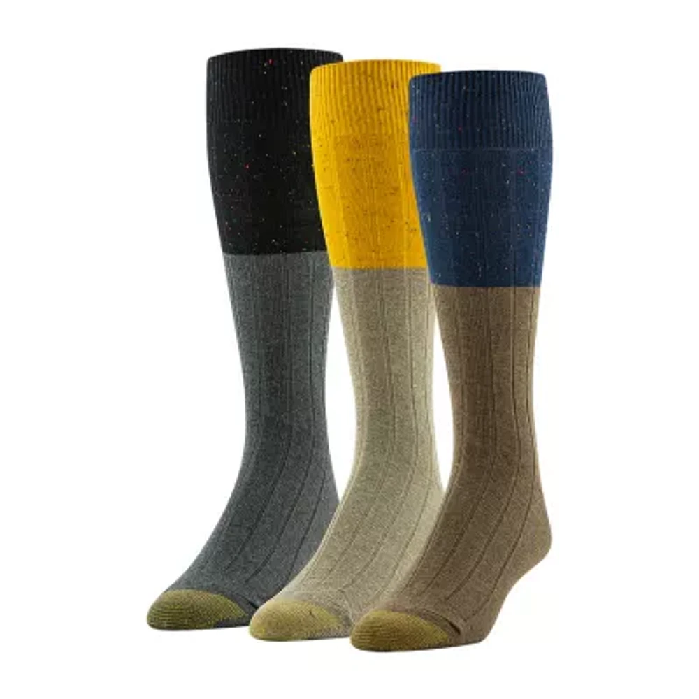 Gold Toe Hampton 3 Pair Crew Socks Mens