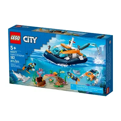 LEGO City Explorer Diving Boat 60377 Building Set (182 Pieces)