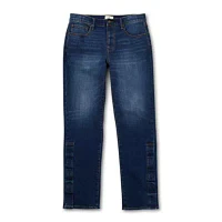 mutual weave Mens Easy-on + Easy-off Adaptive Stretch Fabric Straight Leg Jean