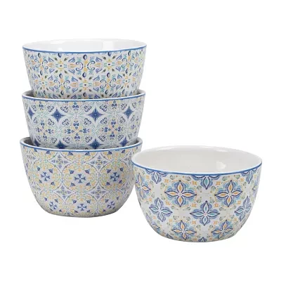 Certified International Lemonade 4-pc. Earthenware Ice Cream Bowl