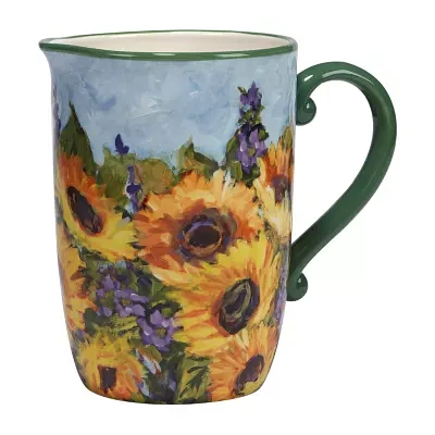 Certified International Sunflower Bouquet Serving Pitcher