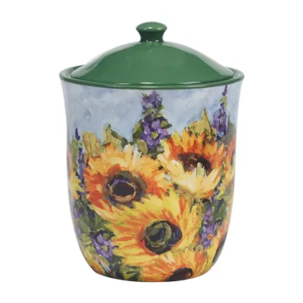 Certified International Sunflower Bouquet 3-pc. Canister