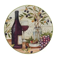 Certified International Meadow Brook Vineyard 10.5" 4-pc. Earthenware Dinner Plate