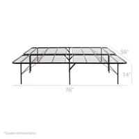 Weekender 14 Inch Folding Platform Bed Frame