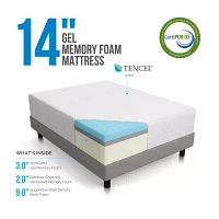 Lucid 14 Inch Memory Foam Mattress