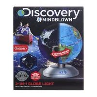 Discovery #Mindblown 2-in-1 World Globe LED Lamp w/Day & Night Modes