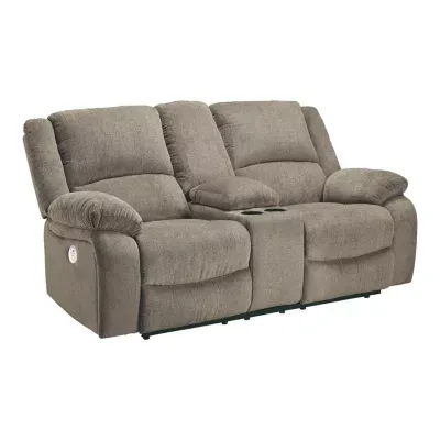 Signature Design by Ashley® Dryden Pad-Arm Power Recline Loveseat