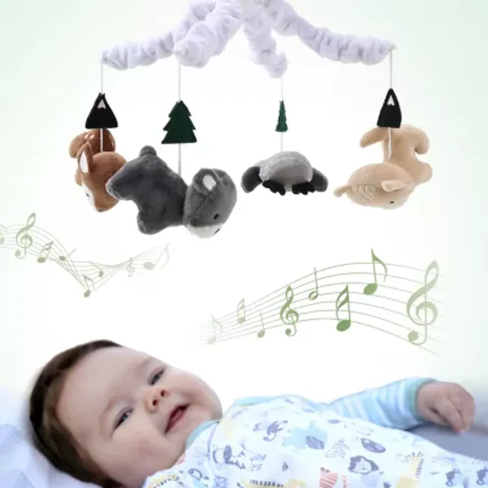 The Peanutshell Woodland Plaid Baby Mobile