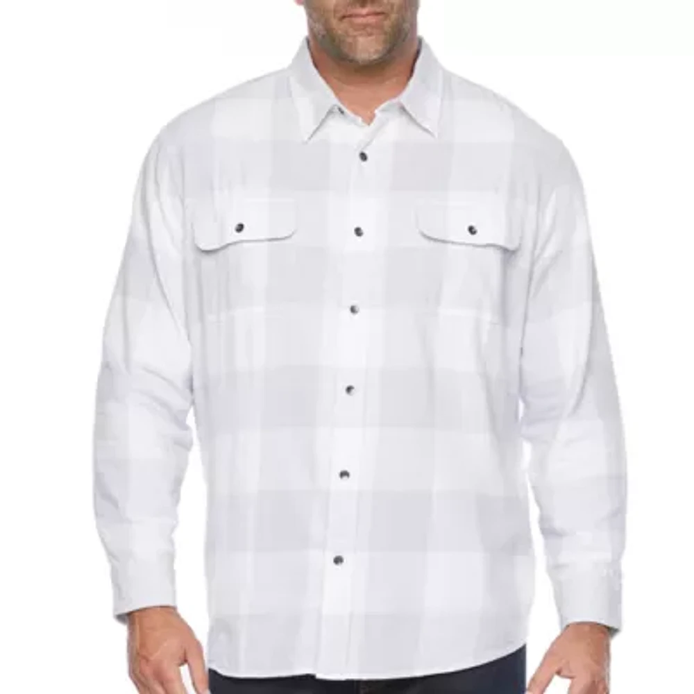 The Foundry Big & Tall Supply Co. Flannel Mens Long Sleeve Flannel Shirt