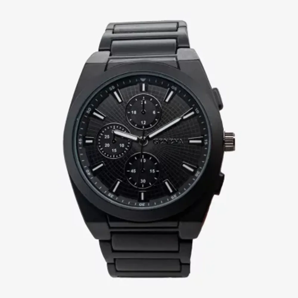 Geneva Mens Black Bracelet Watch Mac8122jc