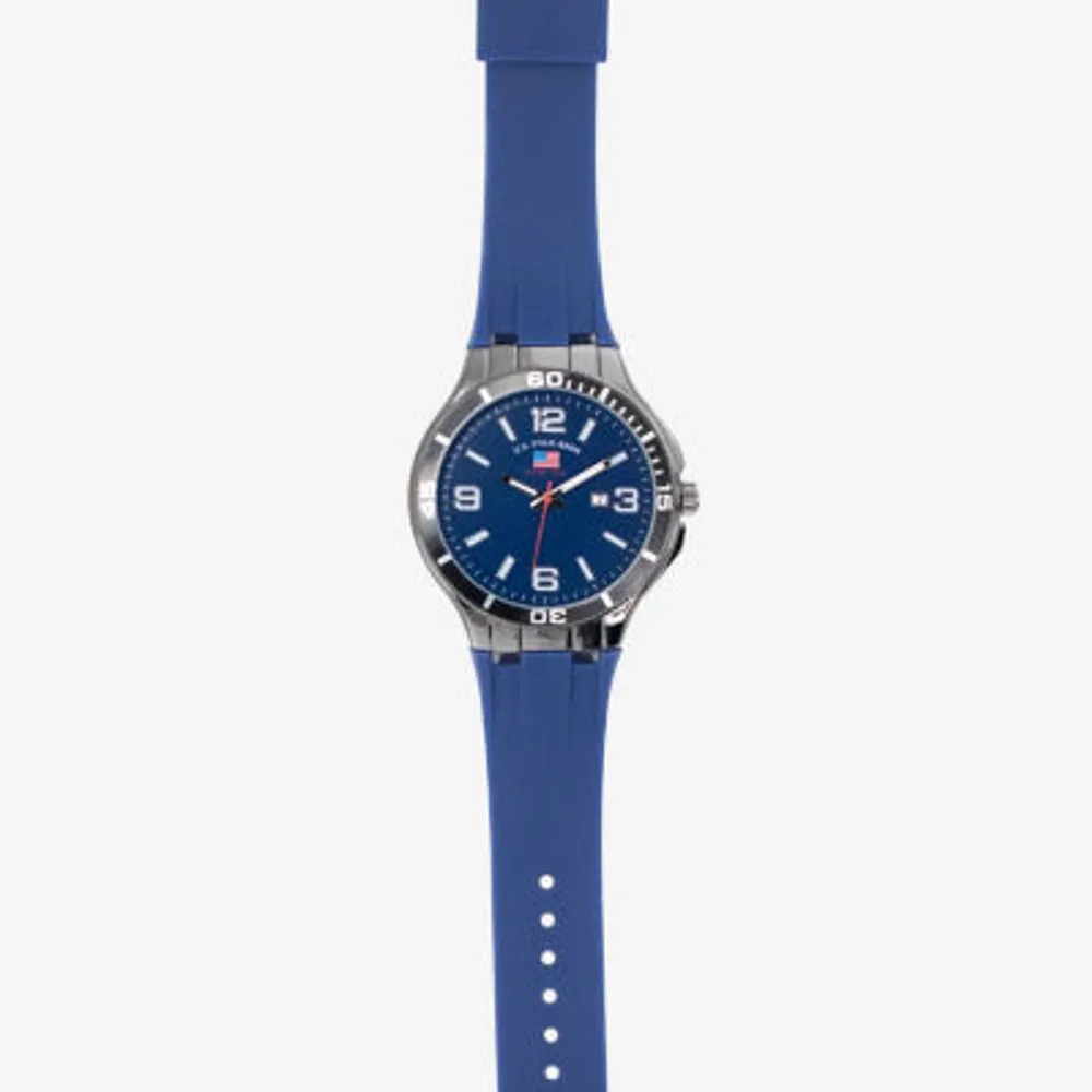 U.S. Polo Assn. Mens Blue Strap Watch Us9804jc