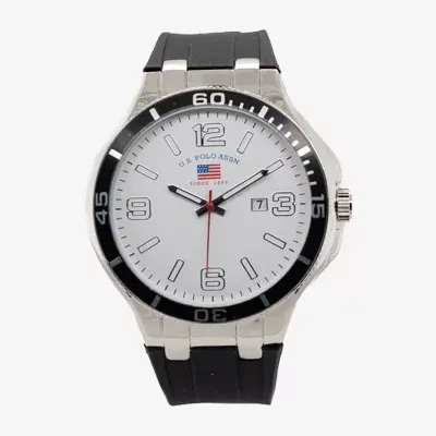 U.S. Polo Assn. Mens Black Strap Watch Us9803jc