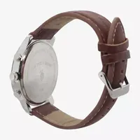 U.S. Polo Assn. Mens Brown Strap Watch Usc50621jc