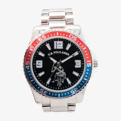 U.S. Polo Assn. Mens Silver Tone Bracelet Watch Usc80500jc