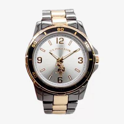 U.S. Polo Assn. Mens Two Tone Bracelet Watch Usc80716jc