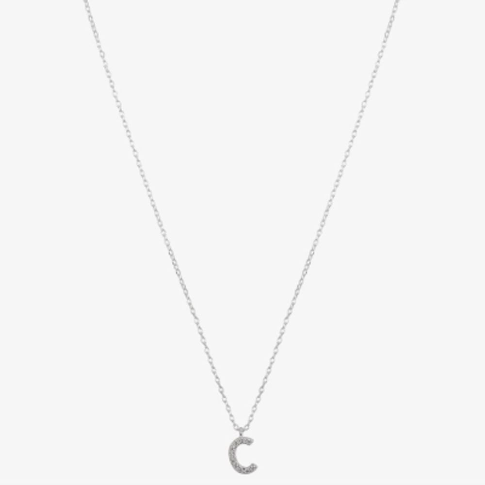 Personalized Sterling Silver Engraved Initial Disc Pendant Necklace -  JCPenney