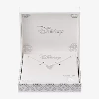 Disney Classics Sterling Silver 16 Inch Cable Mickey Mouse Pendant Necklace