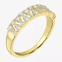 Womens 1/5 CT. T.W. Natural White Diamond 14K Gold Delicate Stackable Ring