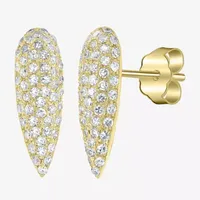 3/8 CT. T.W. Mined White Diamond 14K Gold 13mm Pear Stud Earrings