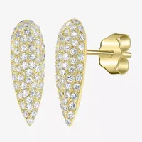 3/8 CT. T.W. Natural White Diamond 14K Gold 13mm Pear Stud Earrings