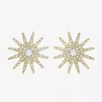 Starburst 3/8 CT. T.W. Natural White Diamond 14K Gold 12.5mm Star Stud Earrings