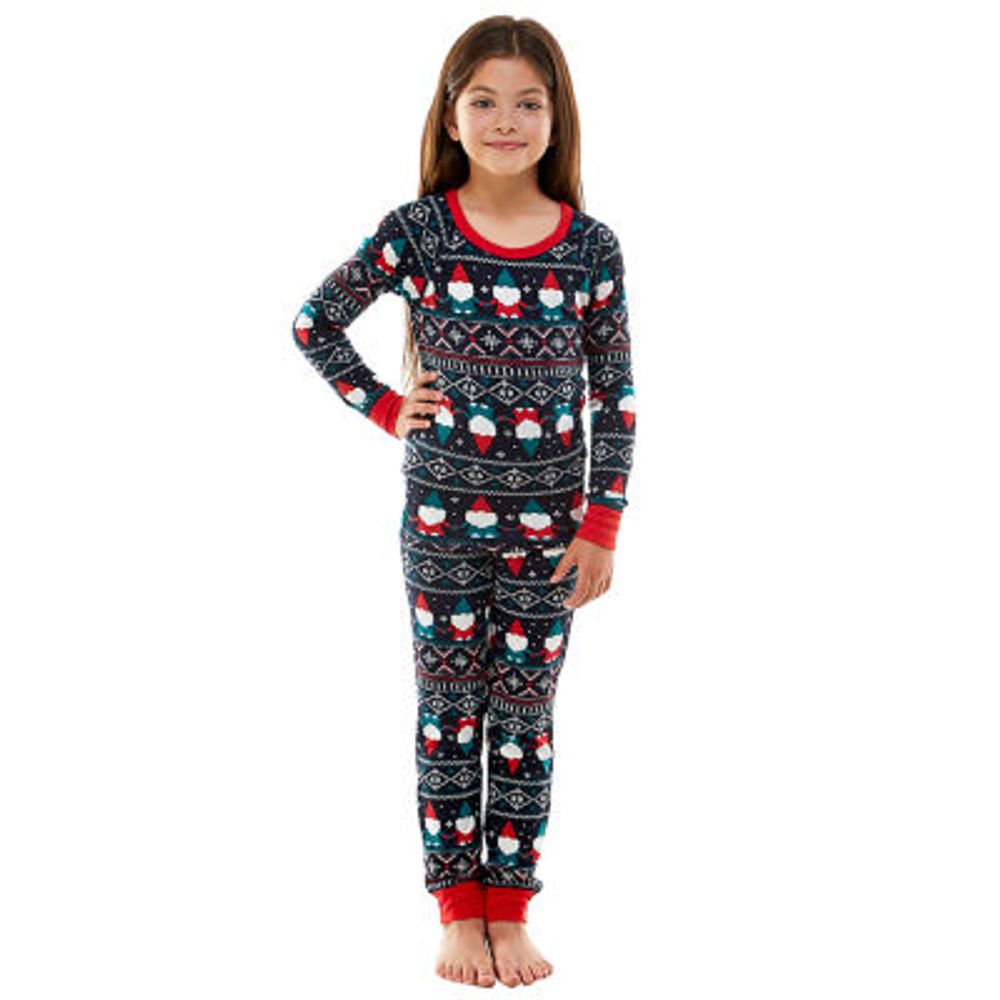 Jaclyn Little & Big Unisex Kids 2-pc. Christmas Pajama Set