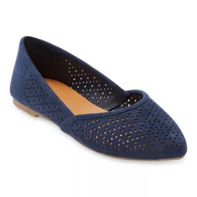 Arizona Jean Co Womens Julian Pointed Toe Ballet Flats