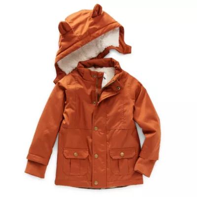Okie Dokie Toddler Boys Hooded Midweight Parka