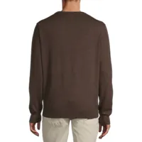 Stafford 100% Merino Wool Mens V Neck Long Sleeve Pullover Sweater