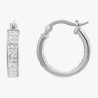 Inside-Out Crystal Hoop Earrings 2-Pair Set