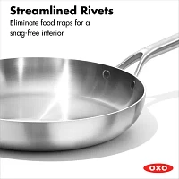 OXO Mira 3-Ply Stainless Steel 12" Frying Pan