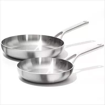 OXO Mira 3-Ply Stainless Steel 2-pc. Frying Pan Set