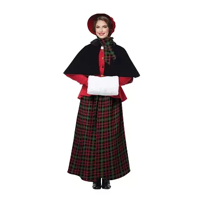 Womens Holiday Caroler Costume