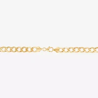 Made in Italy 14K Gold 22 Inch Semisolid Curb Chain Necklace