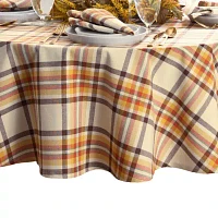 Elrene Home Fashions Harvest Russet Plaid Tablecloths