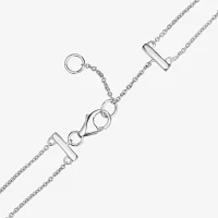 "Life Is Beautiful" 14K White Gold 7 Inch Solid Rolo Chain Bracelet