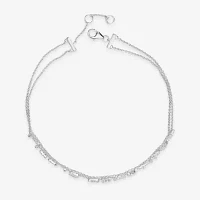 "Life Is Beautiful" 14K White Gold 7 Inch Solid Rolo Chain Bracelet
