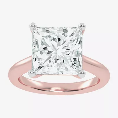 G-H / Vs2-Si1) Womens CT. T.W. Lab Grown White Diamond 14K Rose Gold Solitaire Engagement Ring