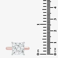 G-H / Vs2-Si1) Womens CT. T.W. Lab Grown White Diamond 14K Rose Gold Solitaire Engagement Ring