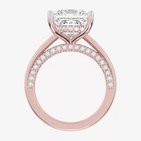 G-H / Vs2-Si1) Womens 3 1/2 CT. T.W Lab Grown White Diamond 14K Rose Gold Solitaire Engagement Ring