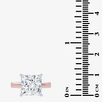 G-H / Vs2-Si1) Womens 3 1/2 CT. T.W Lab Grown White Diamond 14K Rose Gold Solitaire Engagement Ring