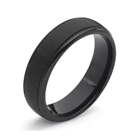 Personalized Mens 6mm Comfort Fit Tungsten Carbide Wedding Band