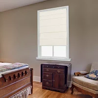 Cotton Classic Cordless Light-Filtering Roman Shades