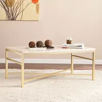 Mevi Faux Stone Coffee Table