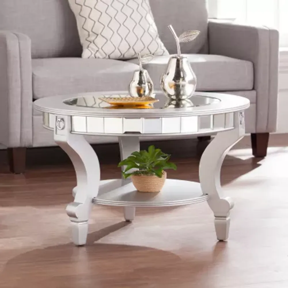 EMAS Mirrored Round Coffee Table