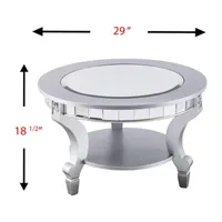 EMAS Mirrored Round Coffee Table
