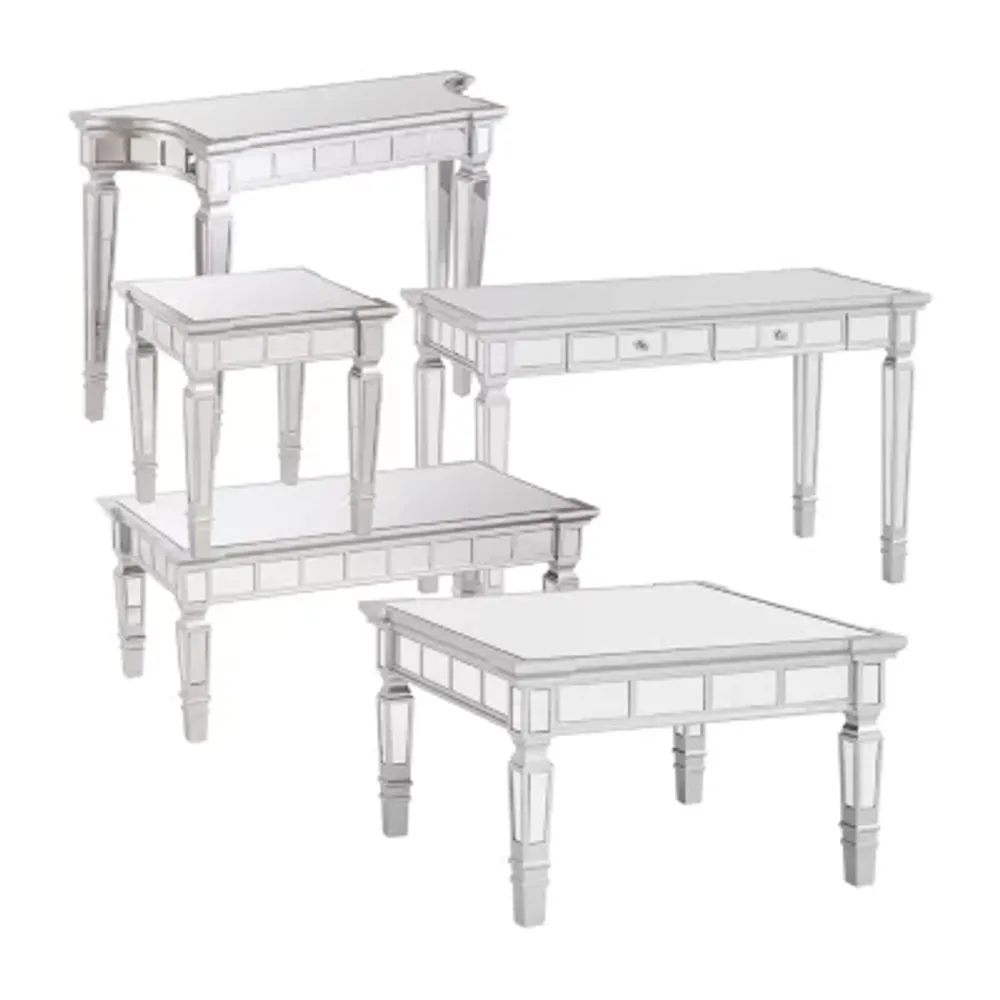 Erus Glam Mirrored Console Table