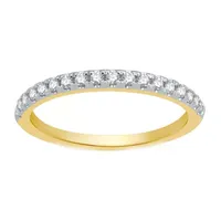 (H-I / I1) 1/4 CT. T.W. Lab Grown White Diamond 10K Gold Wedding Band