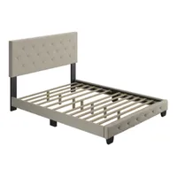 Claire Upholstered Tufted Platform Bed