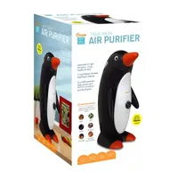 Crane True HEPA Air Purifier With Germicidal UV Light, 150 Sq Ft. Coverage, Penguin